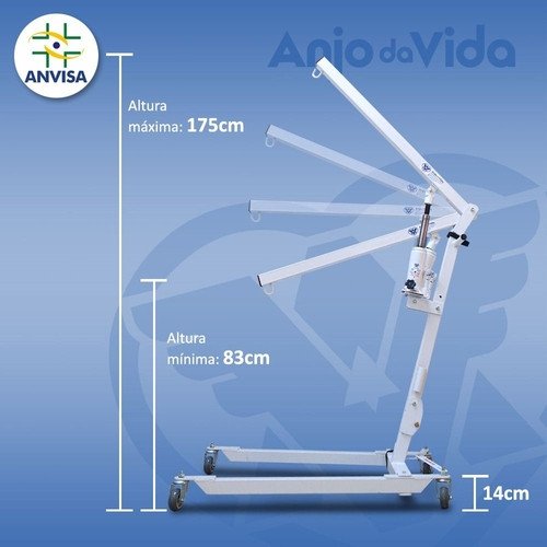 Guincho de Transferência Dobrável até 150kg - Anjo da Vida - Imagem 2