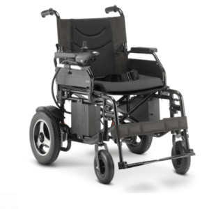 Cadeira de Rodas Motorizada Dobrável até 120 kg Assento de 48 cm D800